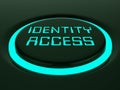 Identity Access Management Fingerprint Entry 3d Rendering