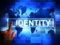 Identity access means verification and authentication control - 3d illustration