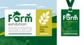 Identity for agricultural exhibition, livestock company or farm conference