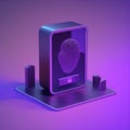 Identity cyber secure concept. Biometric access control Ai generative