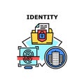 Identity System Vector Concept Color Illustration Royalty Free Stock Photo