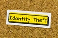 Identity theft computer hacker data cyber security crime online credit criminal thief Royalty Free Stock Photo