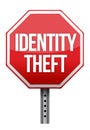 Identity theft sign illustration design Royalty Free Stock Photo