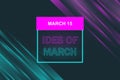 Ides of March background