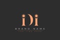 IDI abstract letter logo design Royalty Free Stock Photo