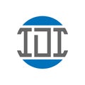 IDI letter logo design on white background. IDI creative initials circle logo concept. IDI letter design.IDI letter logo design on Royalty Free Stock Photo