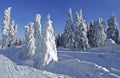 Idilic mountain winter landscape