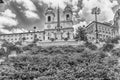 Church of Trinita dei Monti, iconic landmark in Rome, Italy Royalty Free Stock Photo