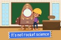 Idiom poster with It`s not rocket science