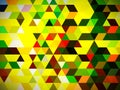 An idiosynchratic and junoesque illustration of geometric pattern of colorful rectangles