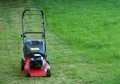 Idle lawnmower