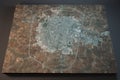 Idlib, satellite view, section 3d, Syria Royalty Free Stock Photo