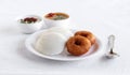 Idli Healthy South Indian Vegetarian Breakfast and Vada Royalty Free Stock Photo