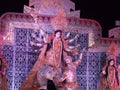 The Idol of Durga in the Durga Puja celebration in Mumbai. Royalty Free Stock Photo