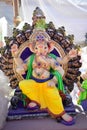 Idol Ganpati Bappa With Diamond Work