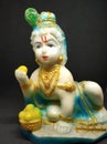 Idol of God Sri Krishna the Indian hindu religious god