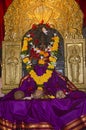 Idol of goddess Karanjeshwari. Inner view of temple. Located near Guhagar. Konkan. Maharashtra