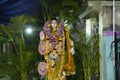 Goddess Saraswati being worshipped, Howrah, West Bengal. India