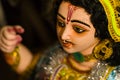 idol of hindu god karthikeya made of clay kept for worshipping during karthik puja in west bengal india Royalty Free Stock Photo