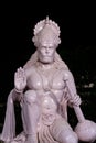 idol of hindu holy god lord hanuman at outdoor from different angle