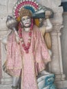 Big Idol of Lord Hanuman in temple of India