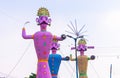 Idol of ravan during dussehra festival in India