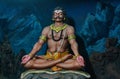 Idol of Ravana seated in a meditative posture