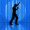 Idol On Stage Royalty Free Stock Photo