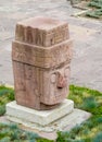 Idol statue from Tiwanaku in La Paz, Bolivia Royalty Free Stock Photo