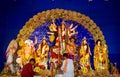 Idols of Hindu Goddess Maa Durga during the Durga Puja festival