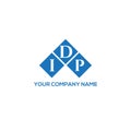 IDP letter logo design on BLACK background. IDP creative initials letter logo concept. IDP letter design Royalty Free Stock Photo