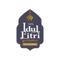 Idul fitri badge design template vector Royalty Free Stock Photo