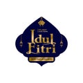 Idul fitri badge and sticker design template vector Royalty Free Stock Photo