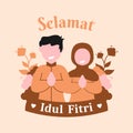 Idul Fitri celebration vector design Royalty Free Stock Photo