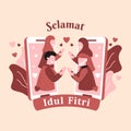 Idul Fitri celebration vector design Royalty Free Stock Photo