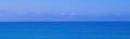 Idyllic Abstract Background, Horizon Line Between Calm Sea and Clear Blue Sky. Perfect Sky and Water of Ocean Royalty Free Stock Photo