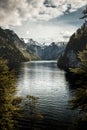Idyllic alpine lake koenigsee in Berchtesgaden, Bavaria, Germany Royalty Free Stock Photo