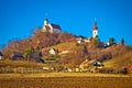 Idyllic austrian village of Straden on green hill view Royalty Free Stock Photo