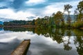 idyllic autumn at an Austrian lake