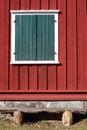 Idyllic Barn wall Window and Bench Royalty Free Stock Photo