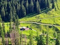 Bavarian alps landscape in summer Royalty Free Stock Photo