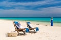 Idyllic beach in Africa Royalty Free Stock Photo