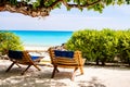 Idyllic beach in Africa Royalty Free Stock Photo