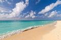Idyllic beach of Caribbean Sea Royalty Free Stock Photo