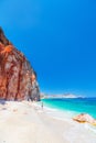 Idyllic beach on Milos island in Greece