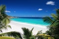 Idyllic beach in Seychelles Royalty Free Stock Photo