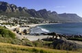 Idyllic Camps Bay beach and Table Mountain in Cape Town, South Africa Royalty Free Stock Photo