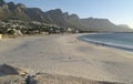 Idyllic Camps Bay beach and Table Mountain in Cape Town, South Africa Royalty Free Stock Photo