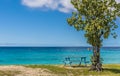 An idyllic Caribbean beach in Bridgetown, Barbados Royalty Free Stock Photo