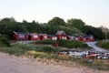 Idyllic charming small fishing village Boderne, Bornholm, Denmark